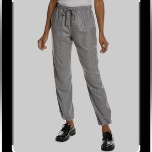 NWT Rag & Bone Andre Check Plaid Grey Wool Pant Medium